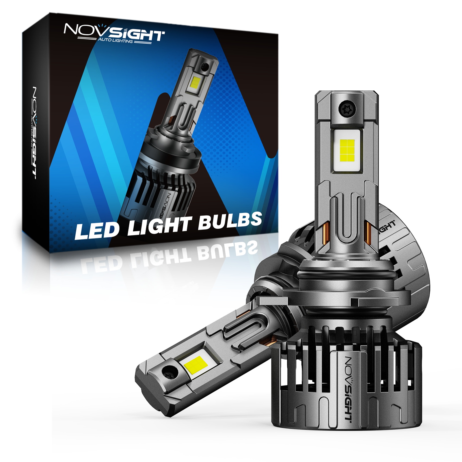 Novsight T24 Series – Λάμπες LED Αυτοκινήτου HIR2 / 9012 6500K 130W 28000LM (Σετ 2 Τμχ)